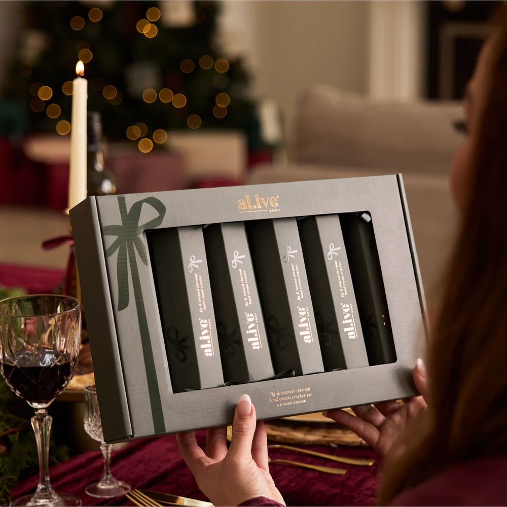 AL.IVE Hand Cream Cracker Set - Fig & Toasted Chestnut