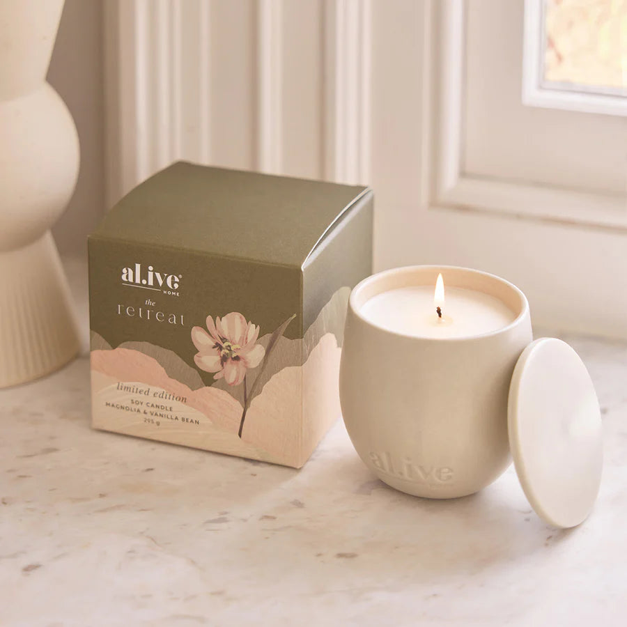 AL.IVE Magnolia & Vanilla Bean Soy Candle