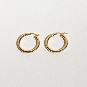 SAINT VALENTINE CLASSIC HOOPS MEDIUM - GOLD