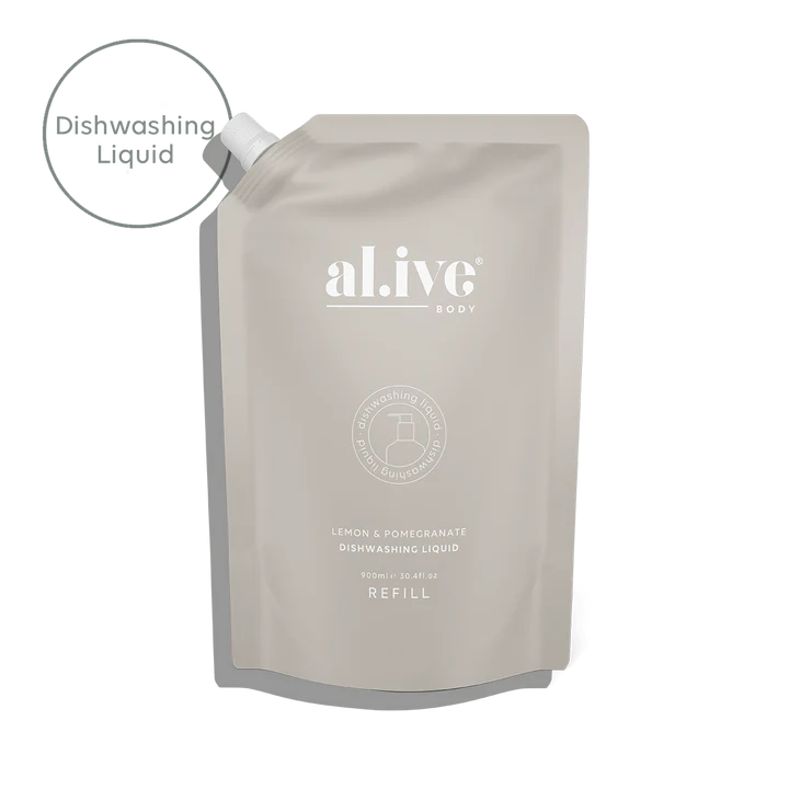 AL.IVE - 900ML DISH WASH REFILL - LEMON & POMEGRANATE