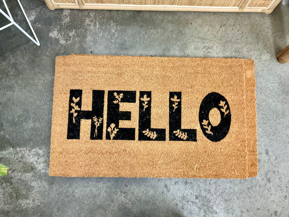 COAST TO COAST - DOORMAT HELLO STENCIL