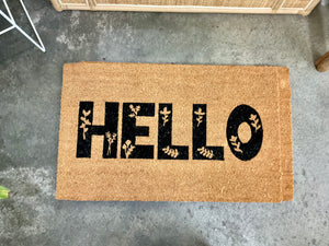 COAST TO COAST - DOORMAT HELLO STENCIL