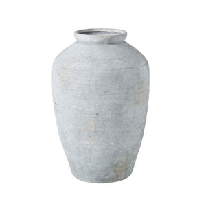 Aged Ceramic Vessel Grey