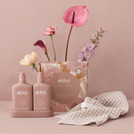 AL.IVE A MOMENT TO BLOOM - WASH & LOTION DUO + WAFFLE TOWEL GIFT SET