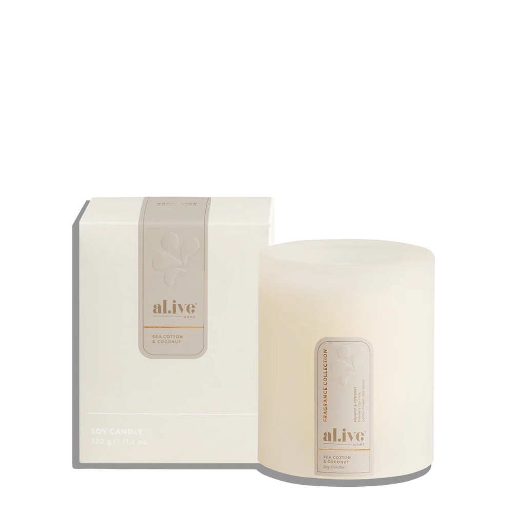 Al.ive Soy Candle - Sea Cotton & Coconut