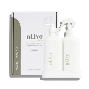 AL.IVE - HAND WASH & BENCH SPRAY DUO - LEMON & MYRTLE & HONEY DEW