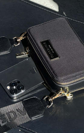 The Lexie Black Gold Bag