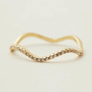 SAINT VALENTINE LUNA WAVE RING - GOLD