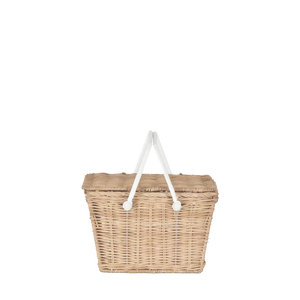 OLLI ELLA PIKI RATTAN BASKET - STRAW