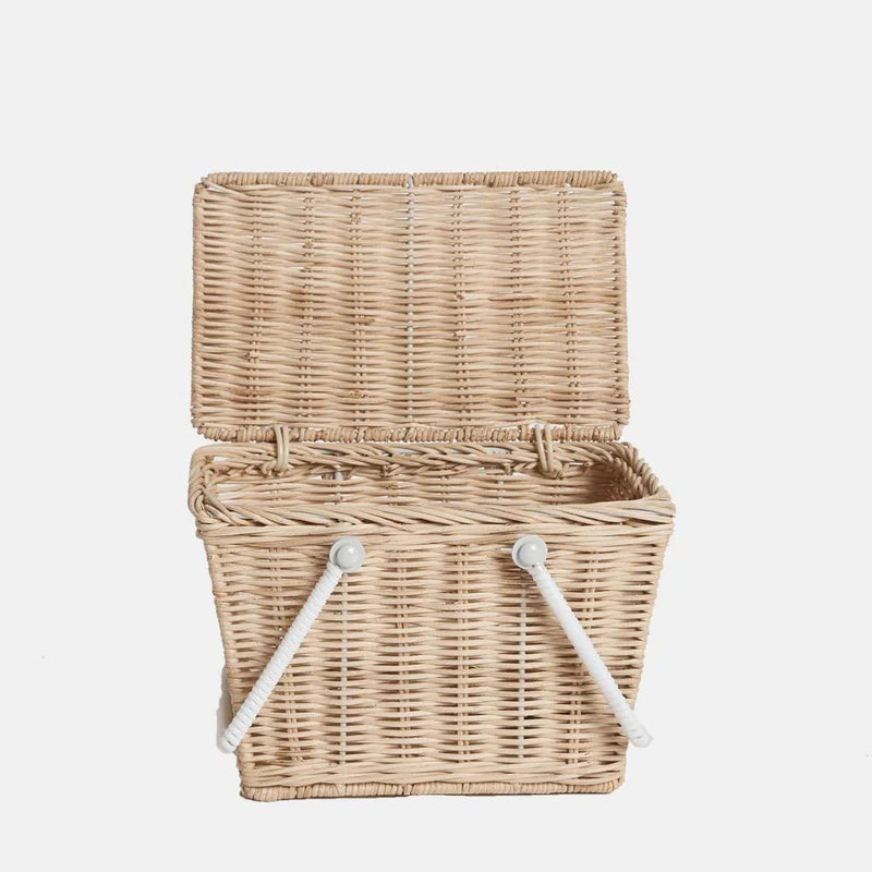 OLLI ELLA PIKI RATTAN BASKET - STRAW