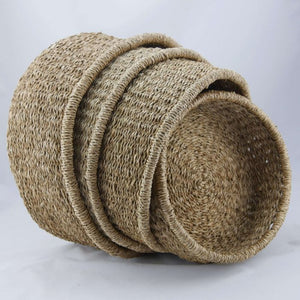 SEAGRASS LOW ROUND BASKET