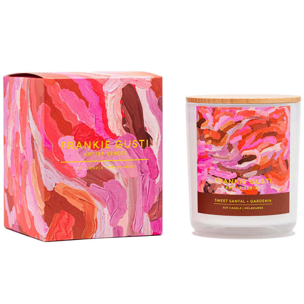 FRANKIE GUSTI - ARTIST SERIES CANDLE - SWEET SANTAL & GARDENIA