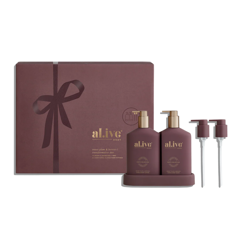 AL.IVE Transformative Wash & Lotion Duo - Sweet Plum & Berries