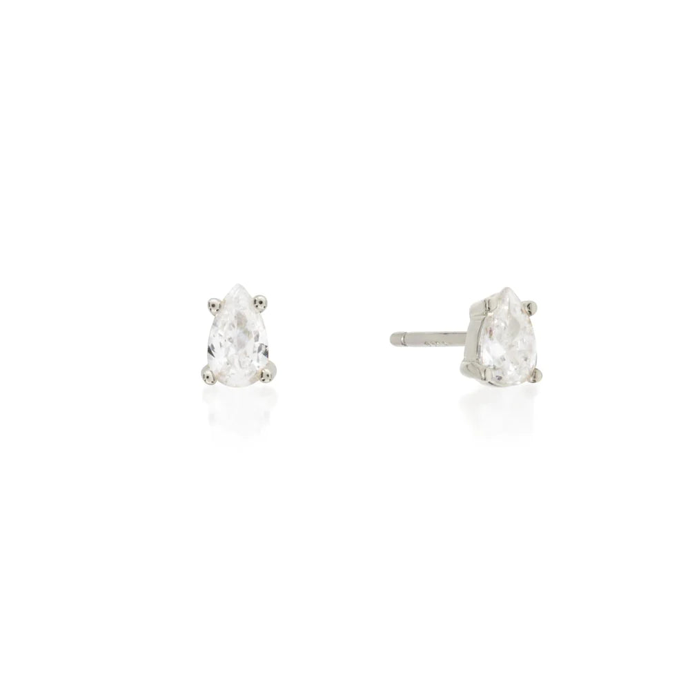 SAINT VALENTINE VALENTINE STUDS - SILVER