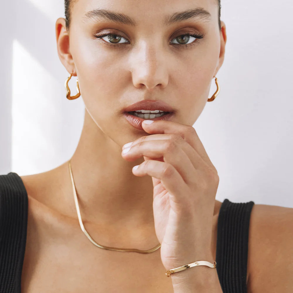 SAINT VALENTINE WABI SABI HOOPS - GOLD