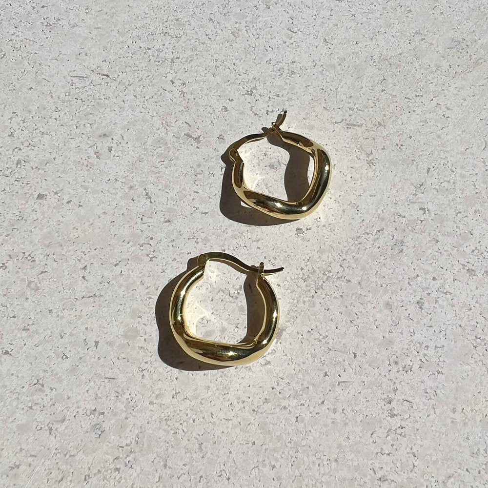 SAINT VALENTINE WABI SABI HOOPS - GOLD