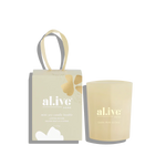 al.ive MINI SOY CANDLE BAUBLE - GOLDEN WATTLE & CITRUS