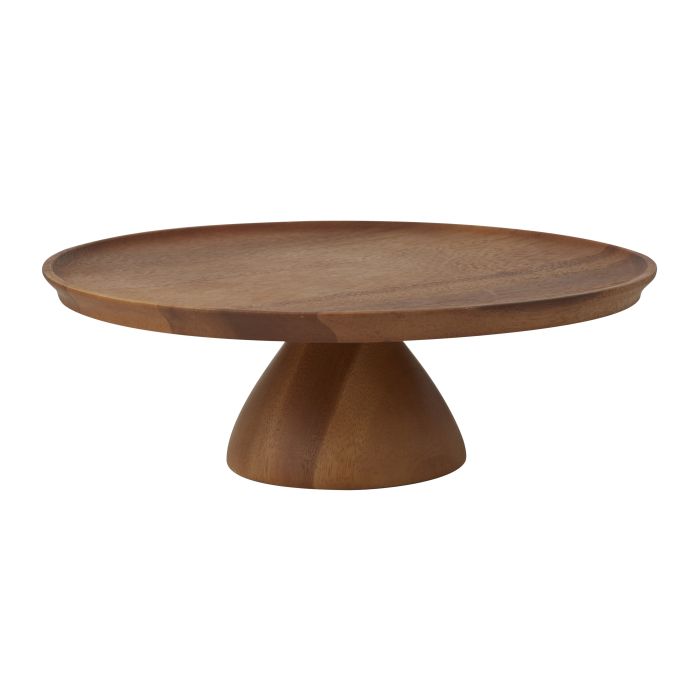 Davis & Waddell Acacia Wood Footed Cake Stand