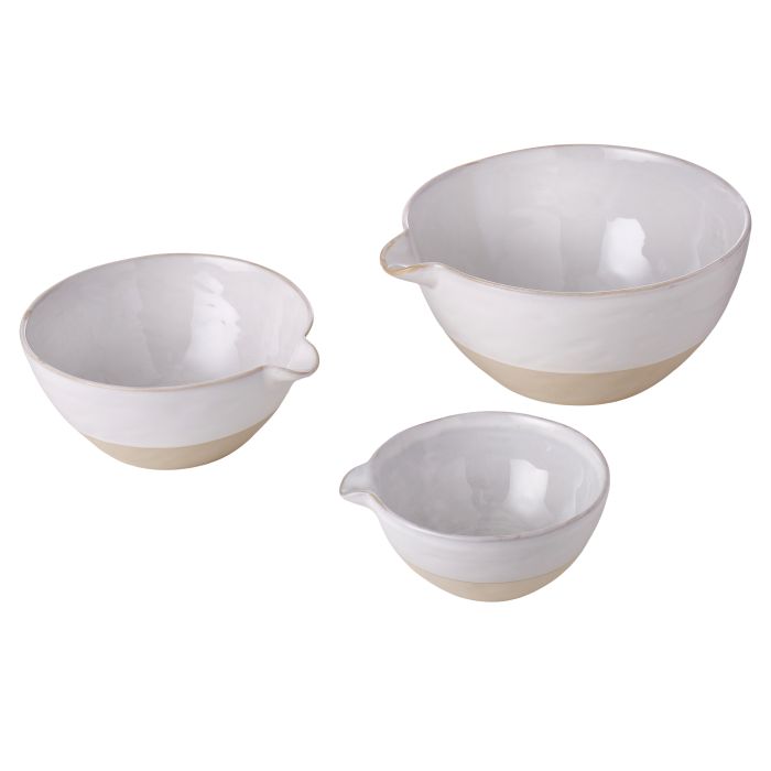 Davis & Waddell Stoneware Mixing Bowls - Set of 3