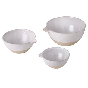 Davis & Waddell Stoneware Mixing Bowls - Set of 3