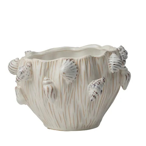 Shoal Ceramic Pot - White