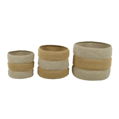 Algiers Seagrass Basket - Ivory