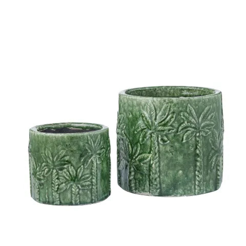 Puerto Ceramic Pot - Emerald