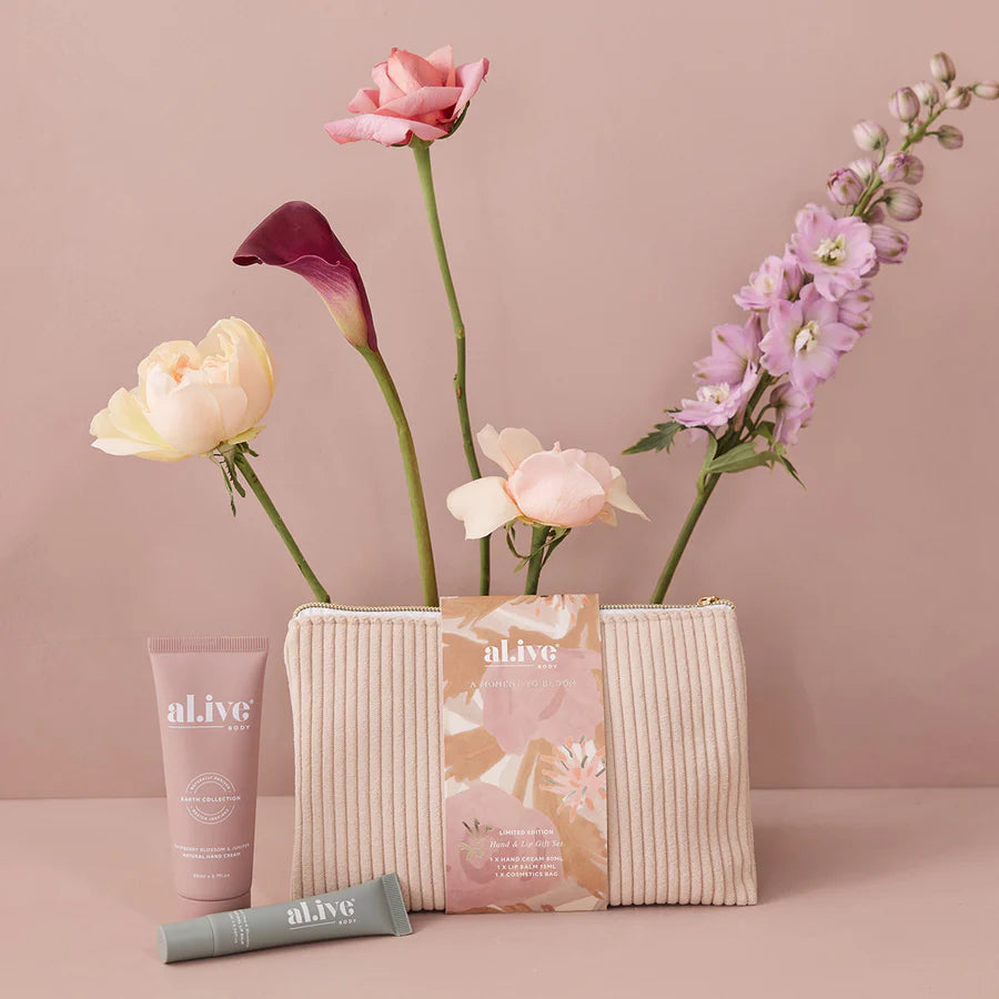 AL.IVE A MOMENT TO BLOOM - HAND & LIP GIFT SET