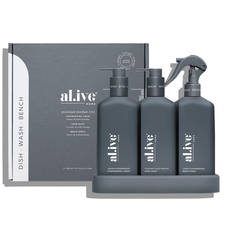 Al.ive Kitchen Trio - Limited Edition - Coconut & Wild Orange/Lemon & Pomegranate