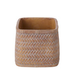 Rogue Cement Weave Square Vessel