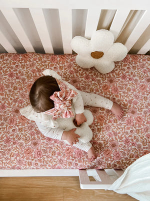 Little & Fern- Blossom | Cot Sheet