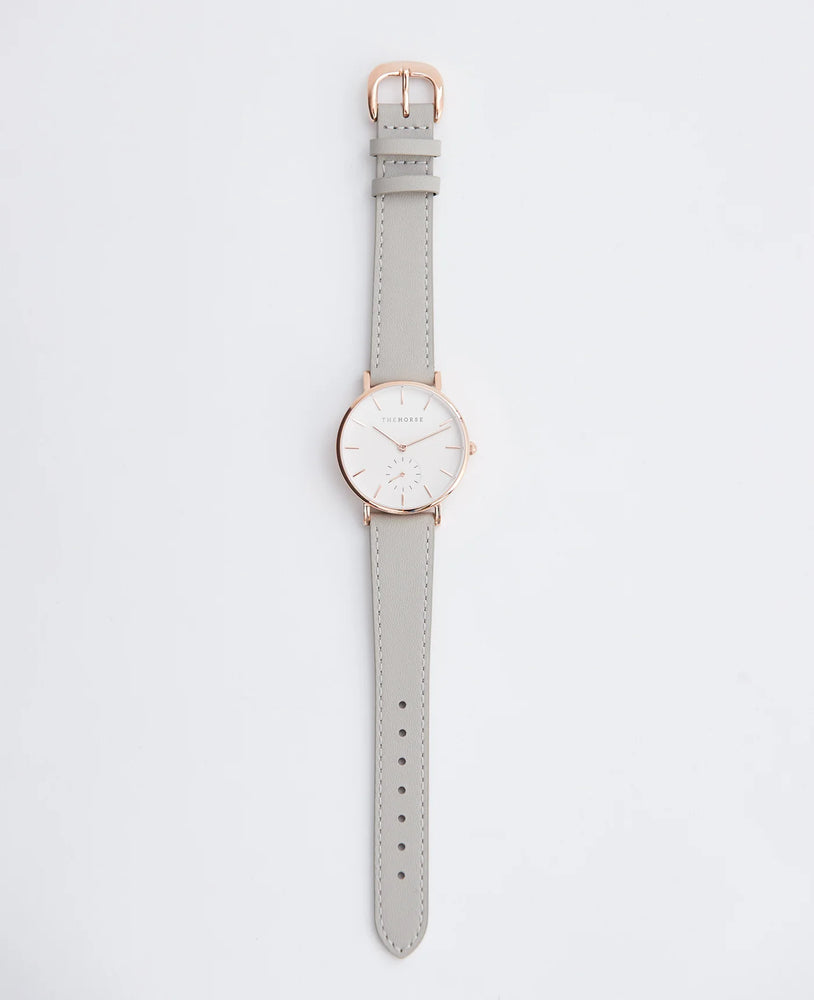 The Horse Classic Watch - Light Grey Strap