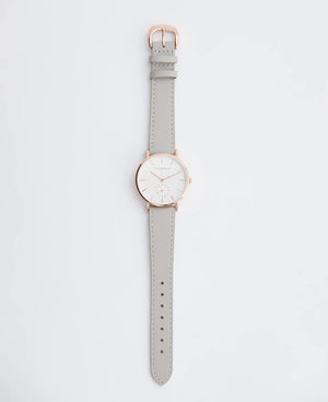 The Horse Classic Watch - Light Grey Strap