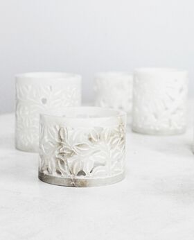 Papaya- FIORE ALABASTER VOTIVE